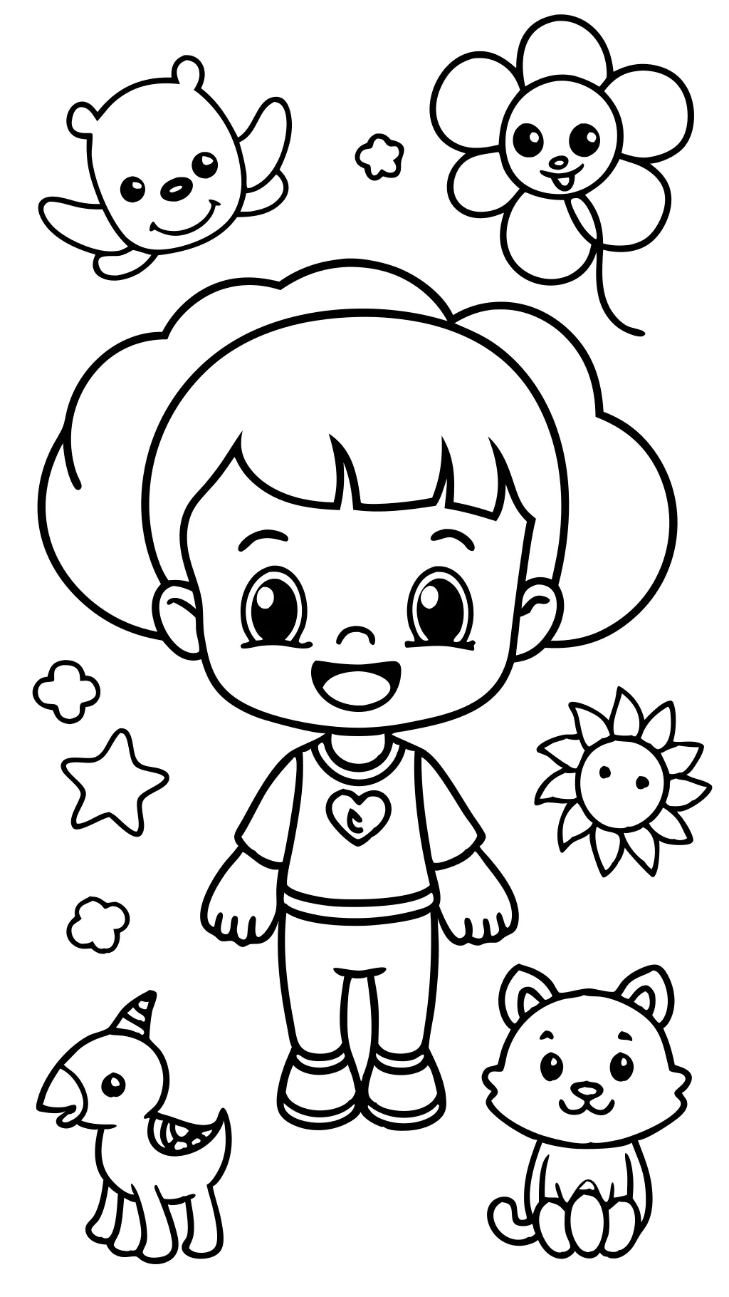 easy kids coloring pages